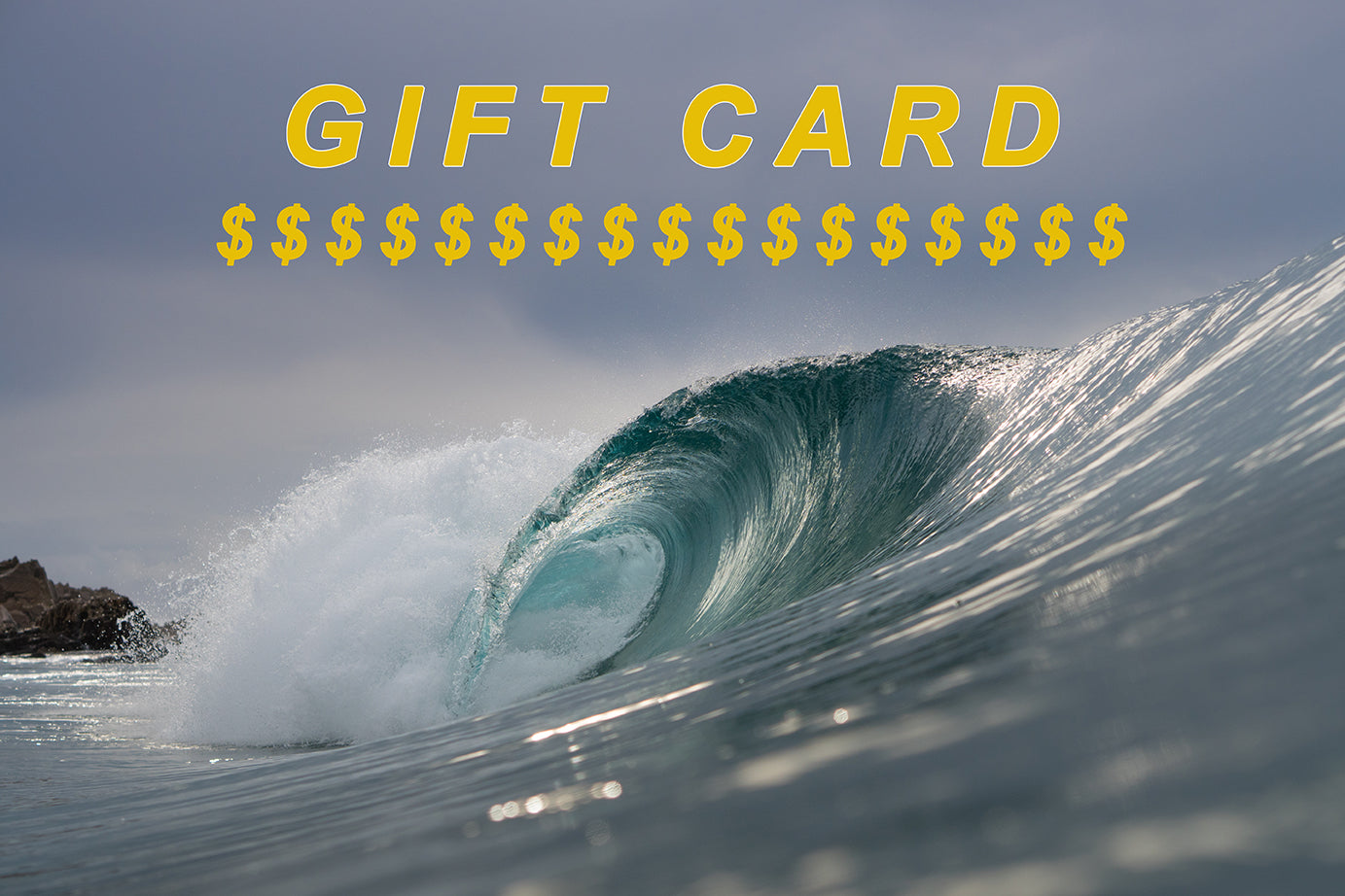 Orange Rocks Ocean Photography Gift Card